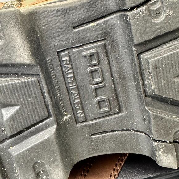 Polo Ralph Lauren Conquered High Duck Boots Zip Up Brown/Black US Boys Size 1 - Picture 8 of 9